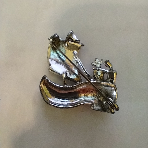 Two Travel Brooches, The Netherlands & Scotland, Gold and Silver - Picture 5 of 5